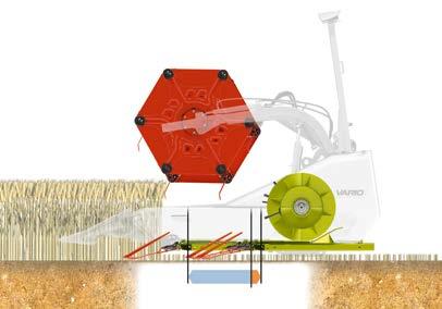 Rapsiterien hydrauliikan liitos aktivoi automaattisesti terien käytön hydraulipumpun. Liitos tapahtuu kahdella tasotiivistetyllä liittimellä.