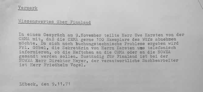 Zwischen Kulturverein und Kammerprofessionalität Zwar war die DFV seit 1959 vom DIHT als Träger der Auslandshandelskammerfunktionen für Finnland benannt worden und hatte seit 1961 ein Büro in