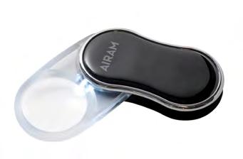 MAGNIFYING GLASS LIGHTS Magnifying glass lights are valuable help for weak sighted. The magnifying glass light has a solid, handy arm and an easy-to-use on/off switch.