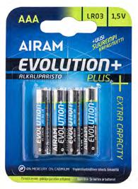 ALKALINE BATTERIES Evolution Plus alkaline batteries are top products when it comes to performance.
