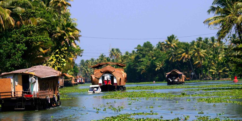 Etelä-Intia Keralan trooppinen luonto, mausteiset herkut,