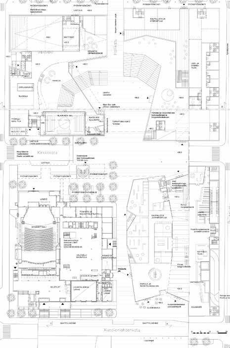 vaihe 2nd stage) yleissuunnitelma general plan 1:4000 maisema-arkkitehtuuri landscape architecture LOI maisema-arkkitehdit hotelli- ja kongressikeskuksen asiantuntija hotel and congress centre