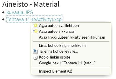 Liitetiedosto aukeaa siinä ohjelmassa, johon sen tiedostopääte on liitetty. Esim. kuvaaja.
