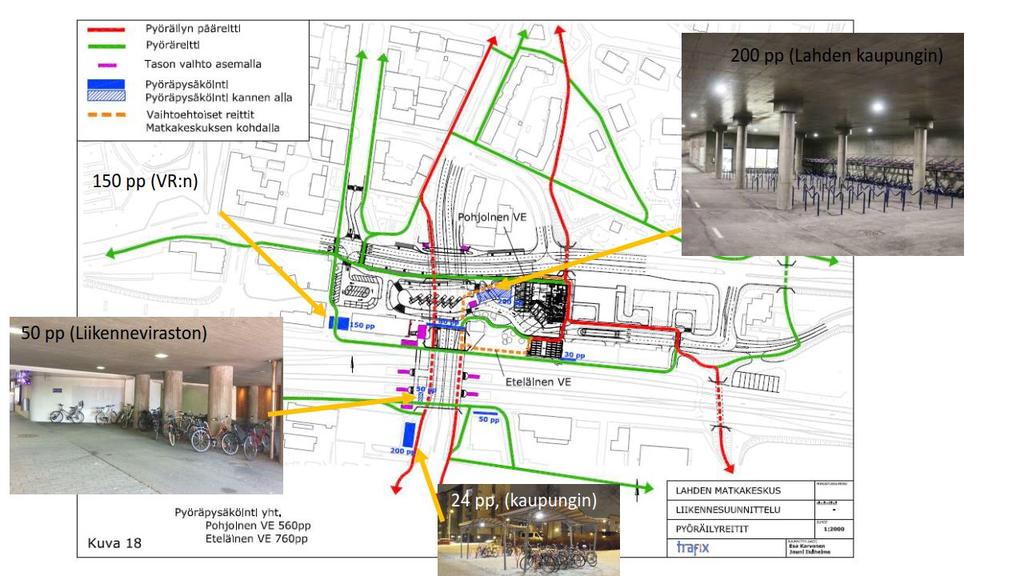 Teema 1: Turvallisen pyöräpysäköinnin tavoitteet ja reunaehdot Lasikontit lyhytaikaisen pysäköinnin ratkaisuna Näkyvä sijainti (sosiaalinen turvallisuus) Rakentaminen kaupungin investointina (n.