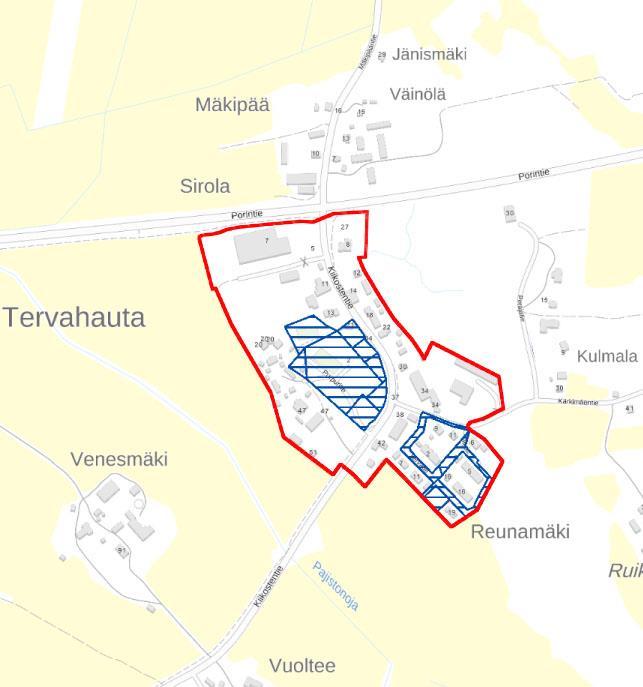 Sastamalan kaupunki 8 2.6. MAANOMISTUS Suunnittelualue on suurimmaksi osaksi yksityisessä omistuksessa. KUVA 7:
