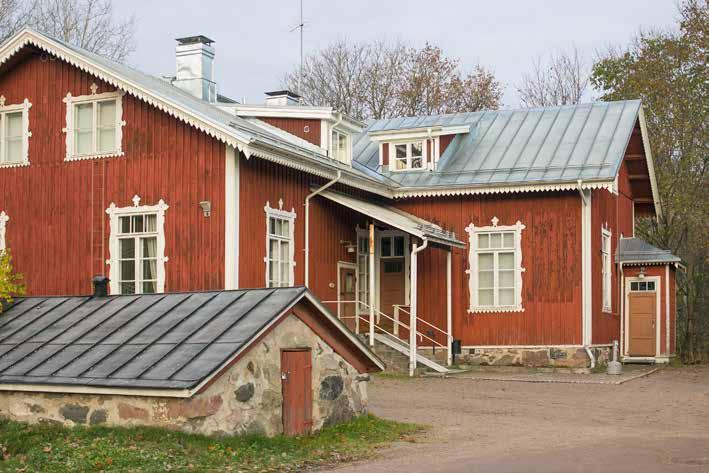 Lagstadin kansakoulu Espoossa oli koulukäytössä vielä kevätlukukaudella 1954. Kuva: Kirsi Alastalo / Lagstadin koulumuseo Maaseudulla lapsilla oli pitkät koulumatkat.