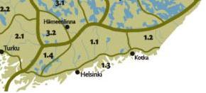 Koko Suomen kattavassa maisemamaakuntajaossa (Kuva 25.