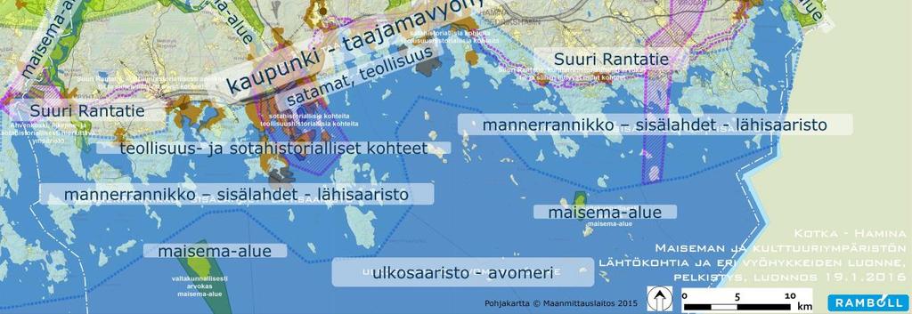 Maisemaalueinventointi ei ole koskenut taajama-alueiden rakennettuja ympäristöjä (RKY-alueet), luonnonsuojelualueita ja Natura-alueita, joita kuitenkin saattaa sijaita myös inventoitujen, arvokkaiden