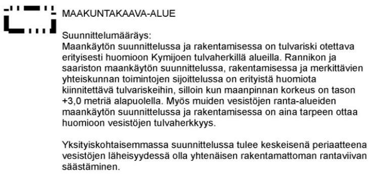 Teollisuus- ja varastoalue (t) Vesiviljelyyn soveltuva alue (v) Matkailun ja virkistyksen kehittämisen kohdealue (mv) Loma- ja matkailualue (R) Matkailukohde (rm) Virkistyskohde, luonnonsatama