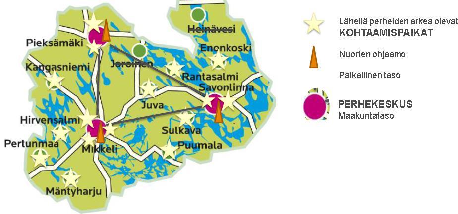 2.2. Avoimet yhteisölliset kohtaamispaikat perheille ja nuorille Avoimet yhteisölliset kohtaamispaikat mahdollistavat perheiden omaehtoisen kokoontumisen ja tukea arjen erilaisiin elämäntilanteisiin.