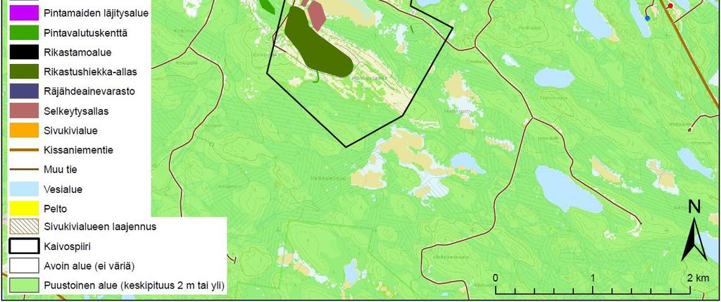 1 Arvokkaat maisema-alueet ja kulttuuriympäristöt Kaivospiirin alueella tai sen läheisyydessä ei sijaitse valtakunnallisesti tai maakunnallisesti arvokkaita maisema-alueita, kulttuuriympäristöjä tai