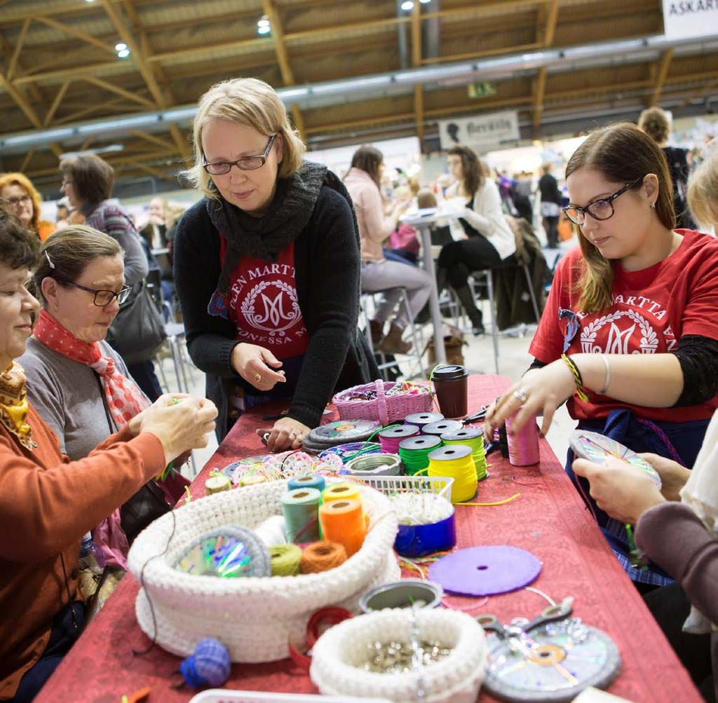 INNOSTAVAA JA KIINNOSTAVAA JÄRJESTÖTOIMINTAA Järjestötoiminnan kehittämisen tavoitteena on innostava ja kiinnostava marttatoiminta, johon halutaan tulla ja jossa halutaan olla mukana.