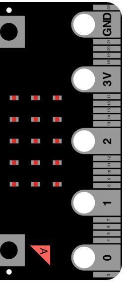 Pinnit Kolme suurta pinniä, joita voi käyttää tiedon tuomiseen ja viemiseen (P0, P1 ja P2) 3V-pinni on tarkoitettu 3 voltin virran ulostuloon ja GND on maadoituspinni, johon virtapiiri