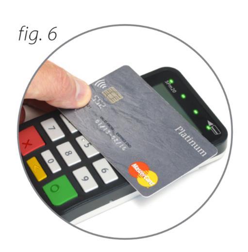 2 EMV MAKSAMINEN (VISA, MASTERCARD, AMEX, DINERS...) Veloitustapahtuma voidaan aloittaa vasta kun kyydin summa on siirtynyt taksimittarista maksupäätteen näytölle. 2.