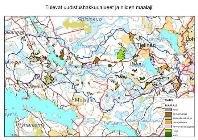 Tulevat hakkuut Tulevien uudistushakkuiden perustuvat Metsäkeskuksen metsävaratietojärjestelmän tuottamiin simulointeihin