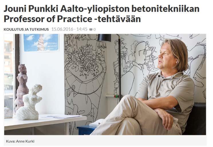 Tutkimustyön tukeminen Betoniyhdistys allekirjoitti 15.6.