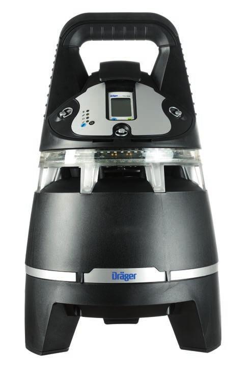 02 DRÄGER X-ZONE 5500 DRÄGER X-ZONE 5500 Kaasun sisääntulo 360 Dräger X-am 5000 / X-am 5600 / X-am 5100 Kantokahva LED-merkkivalot LED-valorengas 360 Hälytysvahvistin hälyttimin 360 Akku (24 Ah)