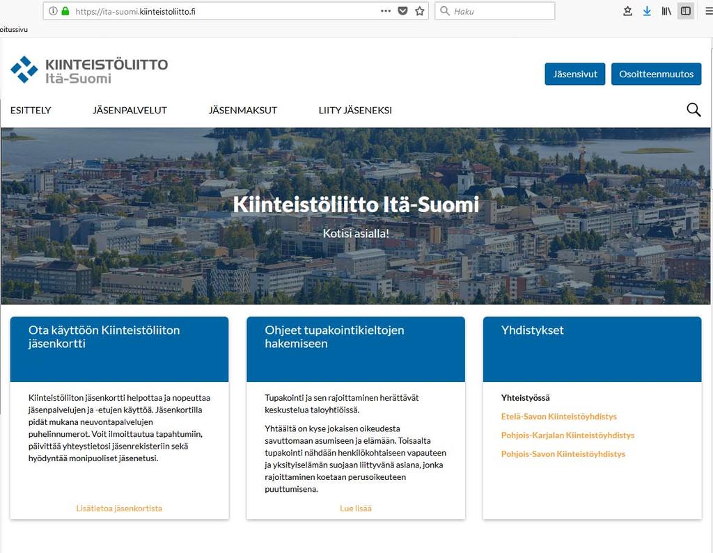 18 TOIMINTASUUNNITELMA Toimintasuunnitelma Kiinteistöliitto Itä-Suomen vuonna 2006 perustettu palvelukeskus Kuopiossa hoitaa ja koordinoi kaikki Etelä- Savon, Pohjois-Karjalan ja Pohjois-Savon
