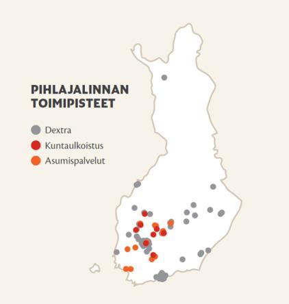 miljoonaa euroa (2017) 2017 n. 4 750 työntekijää Liikevaihto 2018 ennuste n.