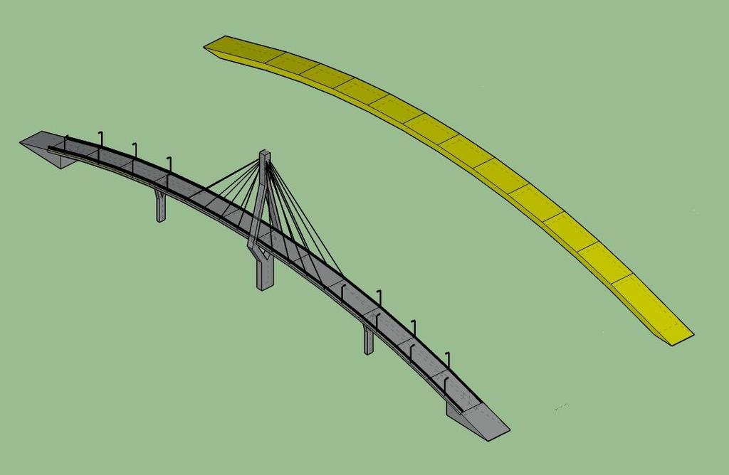Sillan kannesta mallinnetaan vain sillan ylittämiseen käytettävä osa, muut mahdolliset rakenteelliset elementit ja varusteet huomioon ottamatta