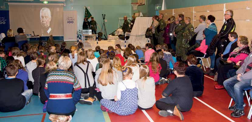 Suomen sadatta itsenäisyyspäivää juhlittiin Sodankylässä Jääkäriprikaatin, Sodankylän