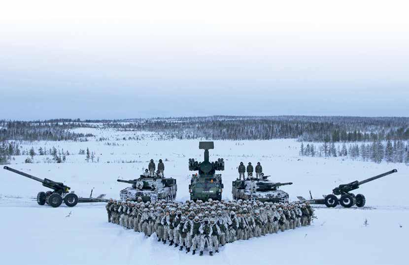 Vanhaa ja uutta panssarikoulutusta Mellankankaalla.