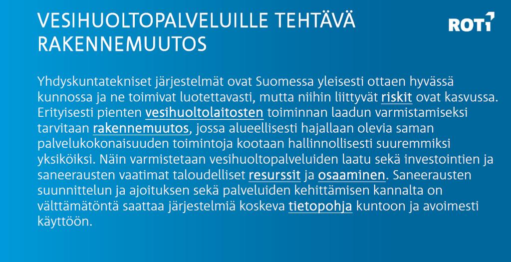 Tarvitaanko vesihuollossa