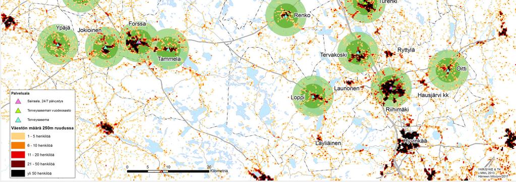 palvelut Hämeenlinna ja Janakkala tuottavat omat sosiaali- ja terveydenhuollon palvelunsa Hattula ostaa perusterveydenhuollon palvelut Pihlajalinnalta, ei voi osallistua