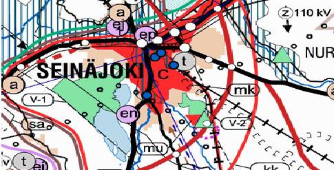 Voimassa olevat kaavat Maakuntakaava Kuva. Ote maakuntakaavasta. Seinäjoki kuuluu Etelä Pohjanmaan liiton toimialueeseen. Ympäristöministeriö on vahvistanut Etelä Pohjanmaan maakuntakaavan 23.5.2005.