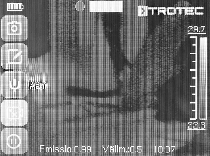 Nauhoita äänitallenne seuraavalla tavalla: ü Bluetooth-kuulokemikrofoni on kytketty päälle ja yhdistetty kameraan Bluetooth-yhteydellä (katso luku Alavalikko Bluetooth). 1.
