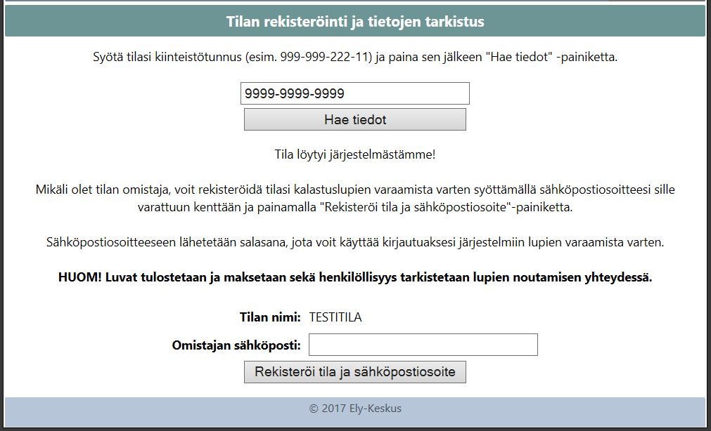 Tili voidaan tehdä tarvittaessa myös luvanmyyntipisteellä, mutta se voi aiheuttaa ruuhkaa, joten sitä tulisi välttää, mikäli mahdollista.