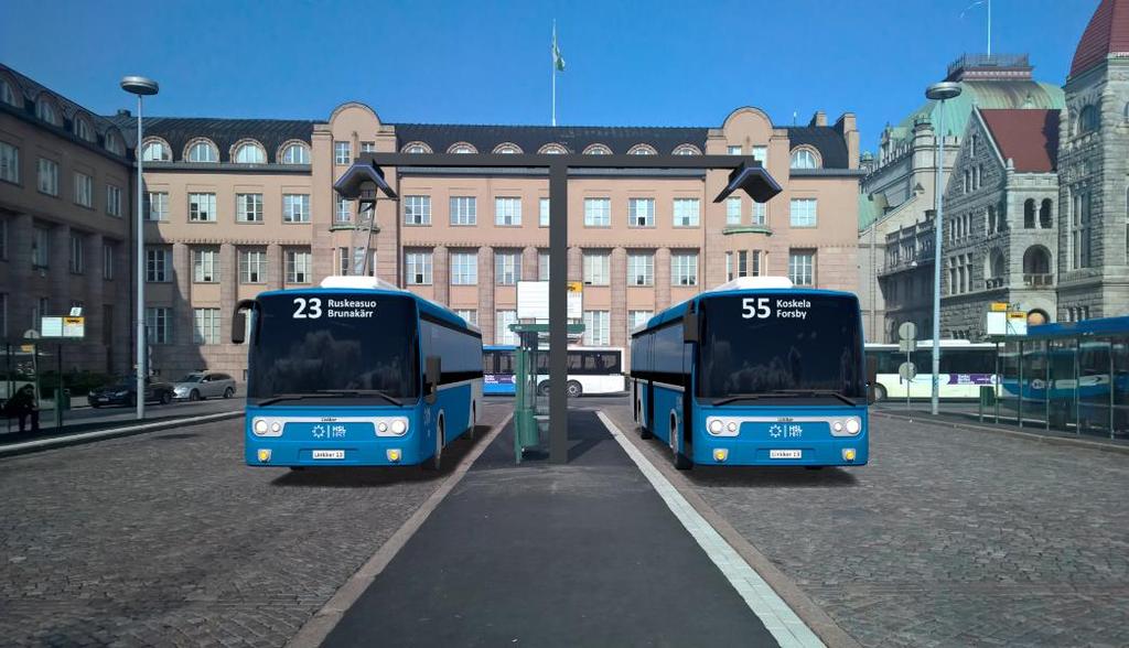 Pakolliset askeleet bussijärjestelmän