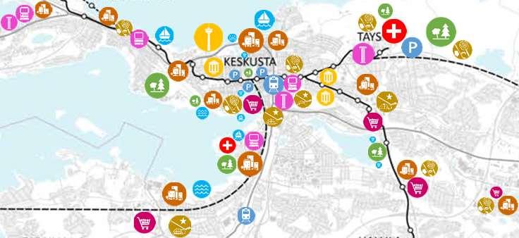 reitti, matkustusmukavuus ja matkustusajan nopeutuminen Raitiotiekäytävässä autottomien