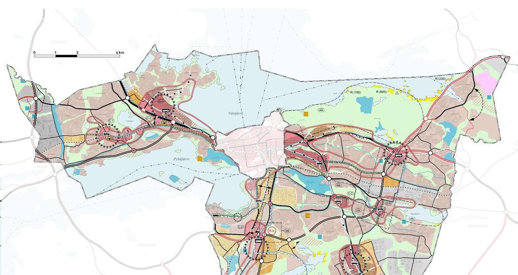 Yleiskaava 2040 Toiminnallisesti kehitettävä vyöhyke: merkittävä osa