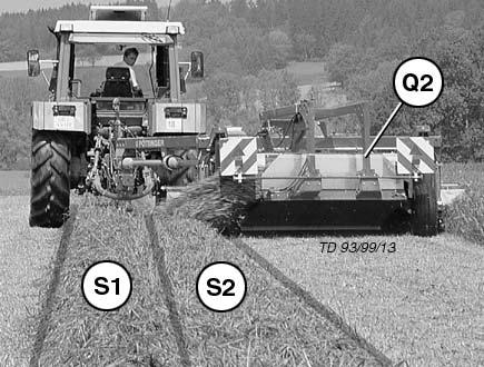 - Poikittainen kuljetushihna toimii hydraulisen moottorin avulla, jota pyörittää hydraulipumppu (traktorin hydrauliikka). Tarvittava hydrauliliitäntä Yksitoiminen hydrauliliitäntä.
