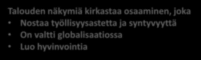 Nostaa työllisyysastetta ja