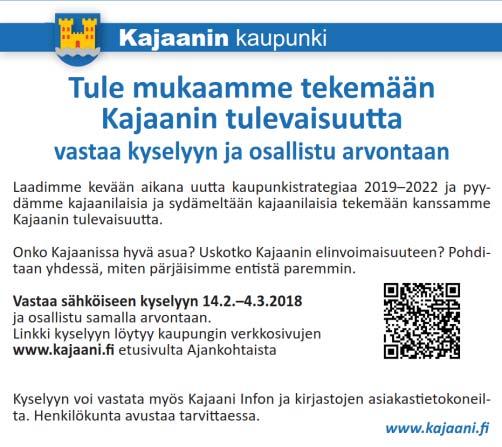 Kajaanilaisten osallistuminen ja vaikuttaminen Nettikysely kuntalaisille 14.2. 4.3.