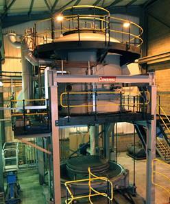scrap in an arc furnace, cleaning it by an AOD