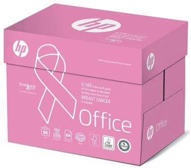 3 90 rsi HP Office Paper Pink Ream -kopiopaperi Luotettava ja laadukas paperi.