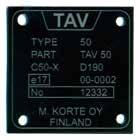 Tyyppihyväksymisnumerot.