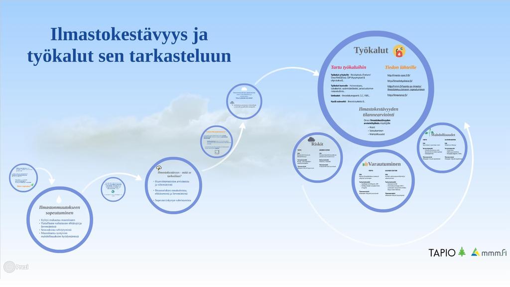 Ilmastokestävyyden tarkastelu Konsepti käytännön