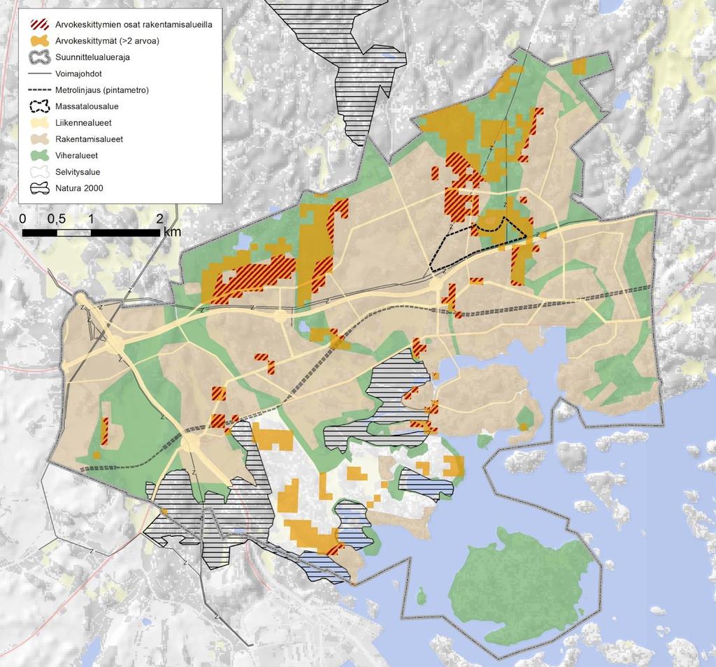 Luontovaikutusten arviointi 31.3.2017 43 (59) parantaa. Kaavaehdotuksessa esitetty ekologisen yhteyden kehitettävä osa yhdistää Mustavuoren lehdon Sipoonkorven alueeseen.