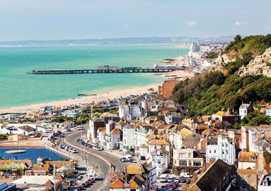 ENGLAND ı kielimatka/urheilumatka KIELIMATKAKOHTEIDEN KLASSIKKO HASTINGS Lontoo Hastings Hastings on kodikas, paikallistenkin lomanviettopaikkana suosion saavuttanut kesäkaupunki, jossa