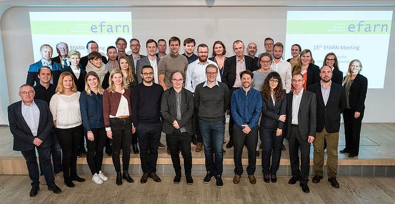 Yhteistyö ja luottamustehtävät kansainvälisissä elimissä European Film Agency Research Network EFARNin 15. vuosikokous Berliinissä lokakuussa 2017.