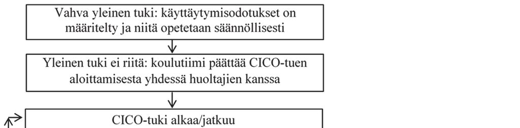 23 KUVIO 1 CICO-tuki (mukaillen Crone ym.