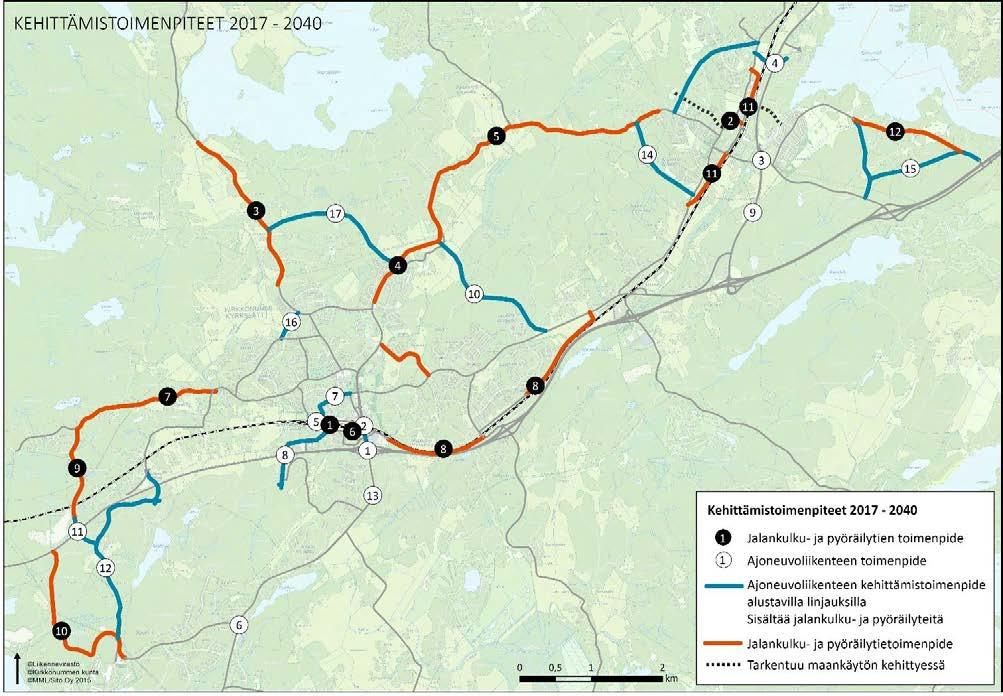 esitetty osayleiskaavakartalla eikä myöskään haja-asutusalueelle johtavia yksityisiä teitä. Osaa hajaasutusalueelle johtavista teistä käytetään myös ulkoilureittien osina, jolloin em.