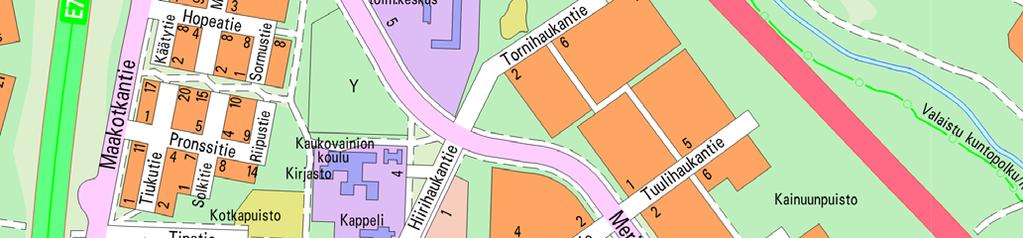 KAUPUNGINOSAN KORTTELEITA 7, 8, 31, 32 JA 40 SEKÄ