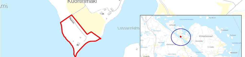 SUUNNITTELUALUE Kaavamuutosalue sijaitsee Padasjoen kunnan pohjoisosassa Päijänteen vesialueen rannalla Virmailansaaressa.