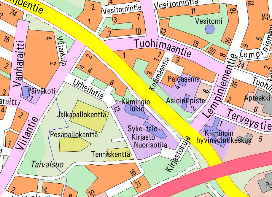 Kaavatunnus 564-2372 1/5 Diaarinumero OUKA/3900/2018 Kiimingin koulukampus Asemakaavan muutoksen osallistumis- ja arviointisuunnitelma Asemakaavan muutoksella Kiimingin lukion ja Syke-talon yhteyteen