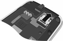 SD-kortin asettaminen paikalleen (ei kuulu toimitussisältöön) Voit asettaa puhelimeen microsd-kortin